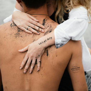 couple Začasni tattoo, zanjo & zanj