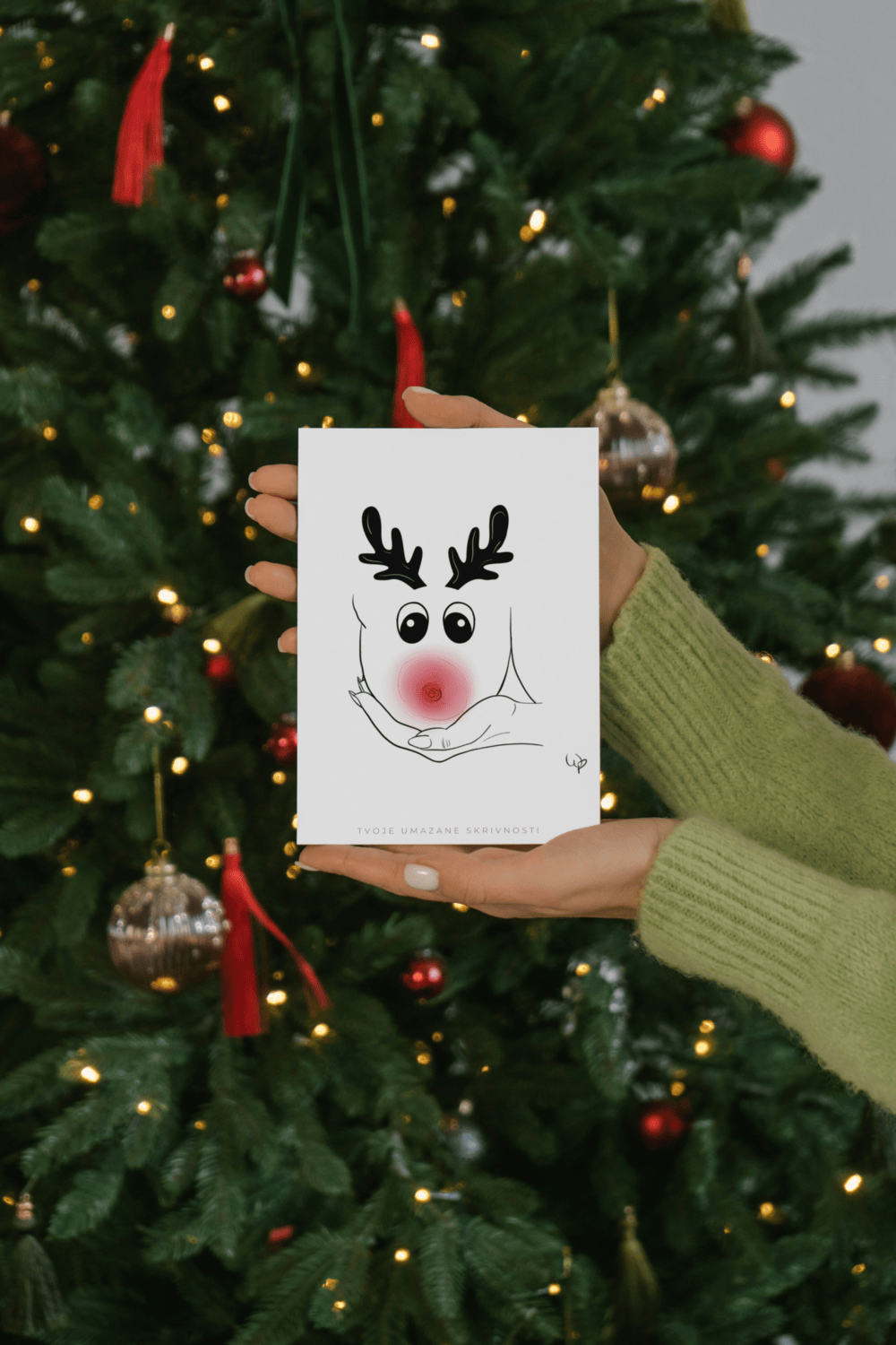 Voščilnica "Rudolf"